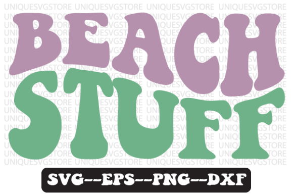 Beach Stuff Quote Retro SVG Design