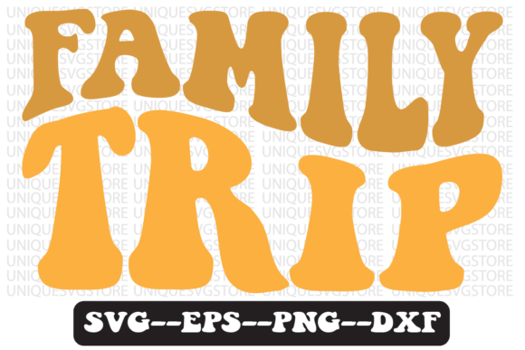 Family Trip Quote Retro SVG Graphics for Crafts