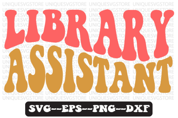 Library Assistant Retro SVG Design for Crafts & Graphics