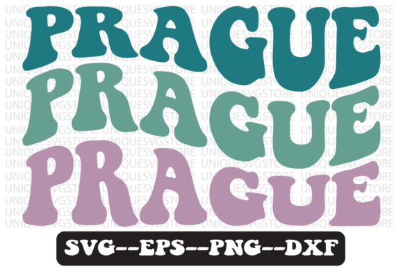 Prague Quote Retro SVG Graphics for Crafts