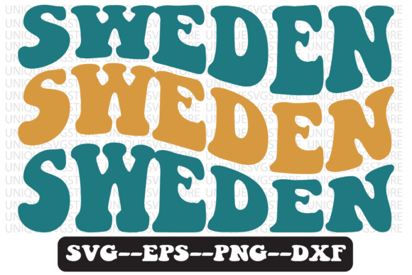 Sweden Quote Retro SVG Design: Graphics for Crafts Brands